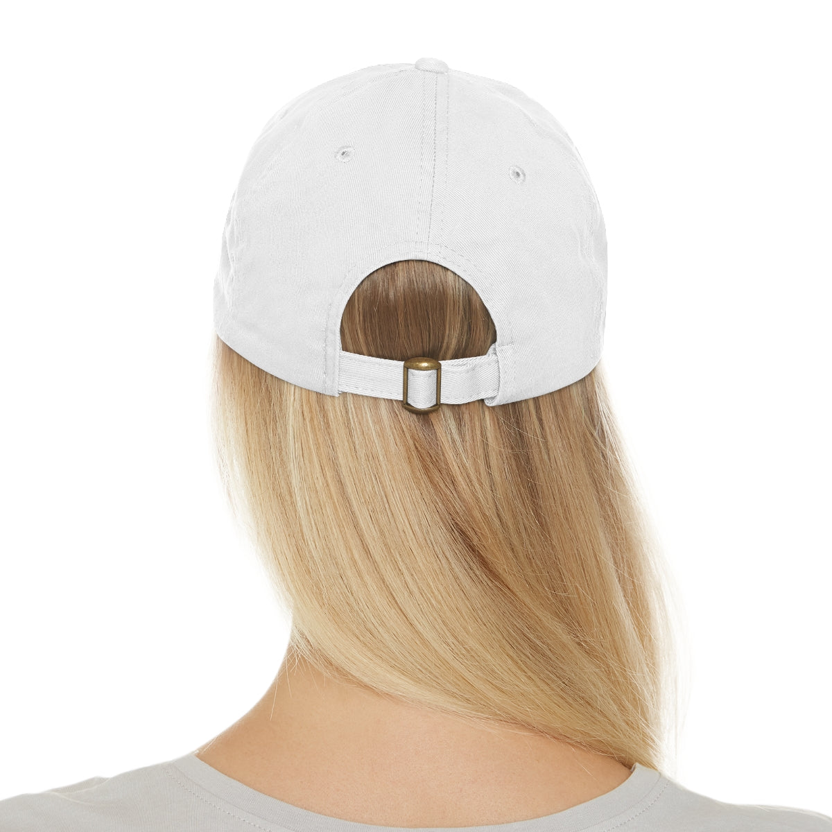 Personalized Baseball Cap with Leather Patch (Rectangle)