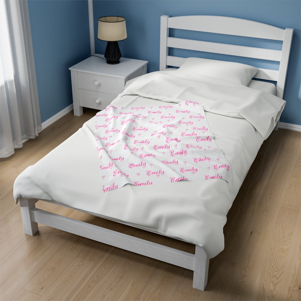 Personalizable Velveteen Plush Blanket