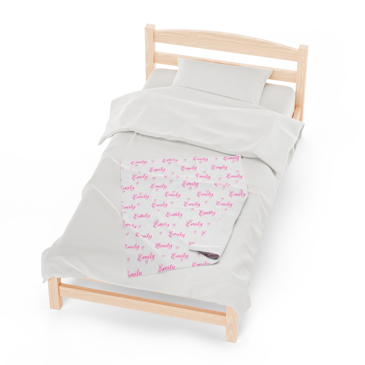 Personalizable Velveteen Plush Blanket